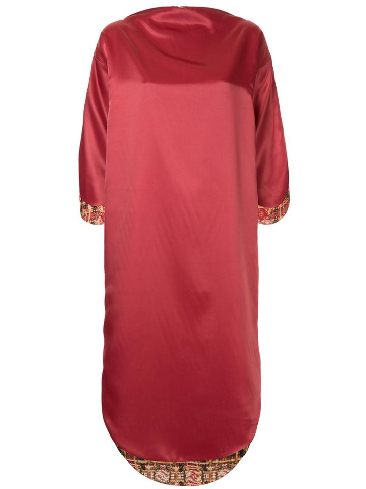 Pose Arazzi Asymmetric Midi Dress - Red