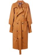 Y / Project Oversized Trench Coat - Brown