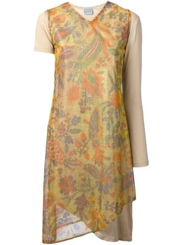 Walter Van Beirendonck Vintage Lurex Flower Dress