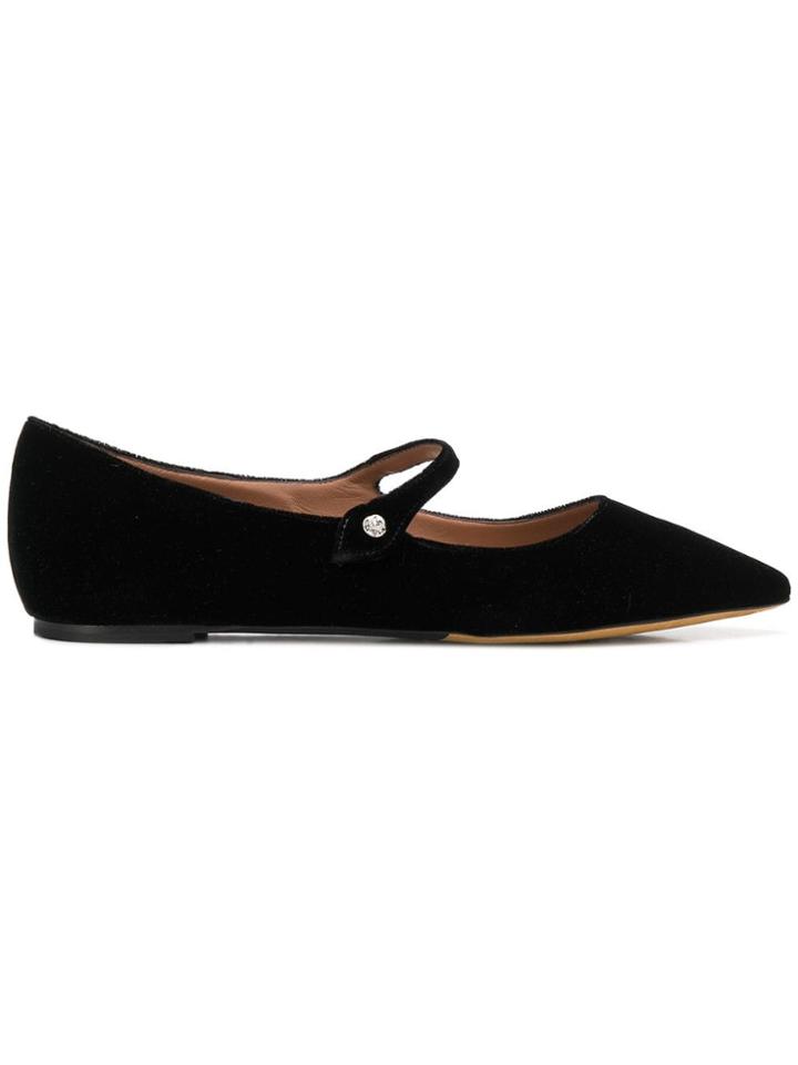 Tabitha Simmons Hermione Pointed Flats - Black