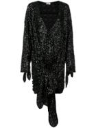 Attico Glittery Dress - Black