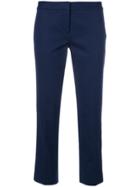 Michael Michael Kors Cropped Tailored Trousers - Blue