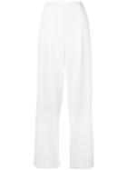 Emporio Armani High-waisted Trousers, Women's, Size: 38, White, Polyester/spandex/elastane/polyamide