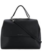 Orciani Logo Top-handle Tote - Black