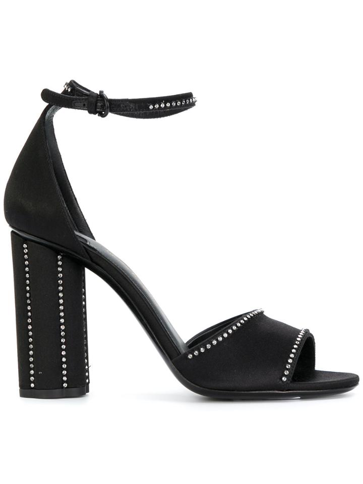 Salvatore Ferragamo Embellished Sandals - Black