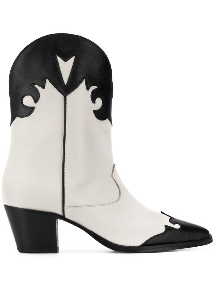 Paris Texas Texas Cowboy Boots - White