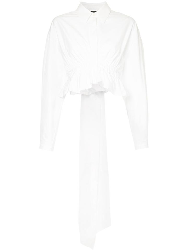 Ellery Sierra Madre Cropped Shirt - White