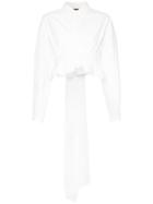Ellery Sierra Madre Cropped Shirt - White