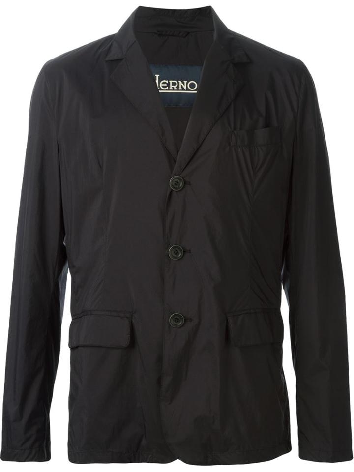 Herno Waterproof Blazer, Men's, Size: 52, Black, Polyamide/polyurethane