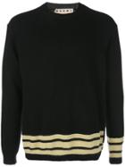 Marni Striped Hem Jumper - Black