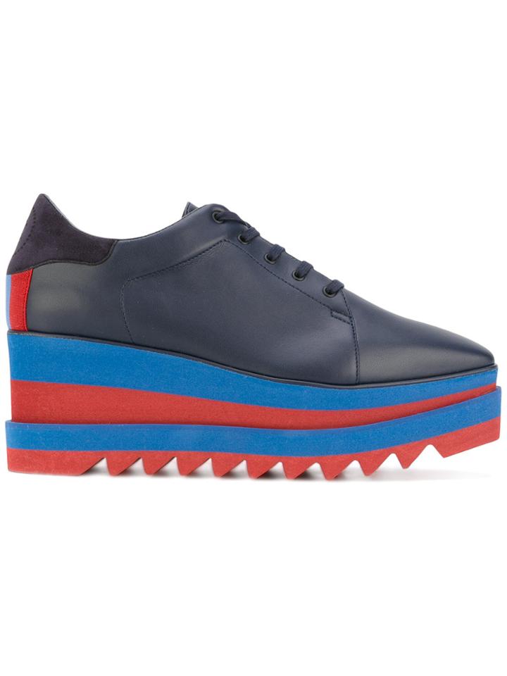 Stella Mccartney Sneak-elyse Platform Shoes - Blue