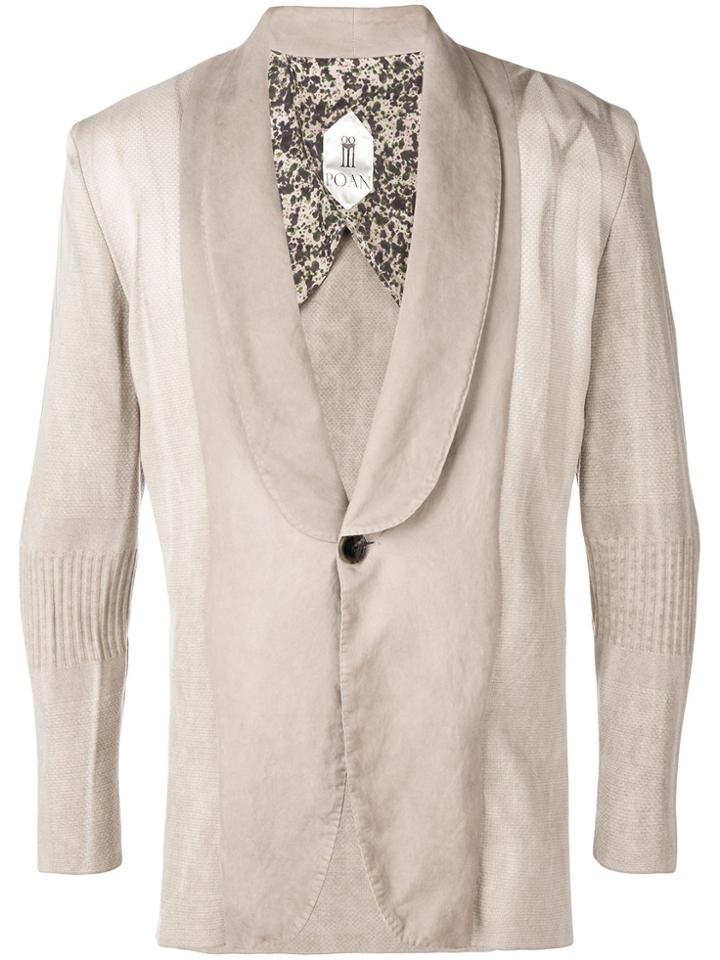 Poan Ribbed Detail Jacket - Nude & Neutrals