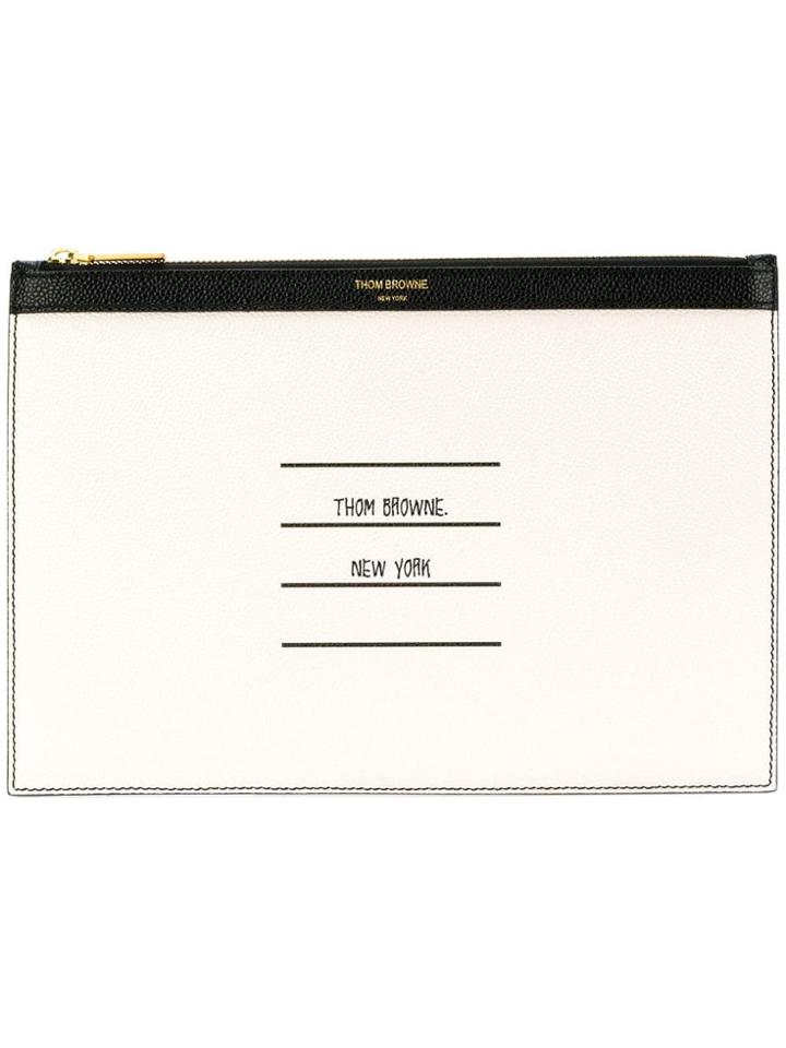 Thom Browne Paper Label Small Tablet Holder - Black