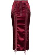 Dolce & Gabbana Dolce Skrt Crset Midi - Red