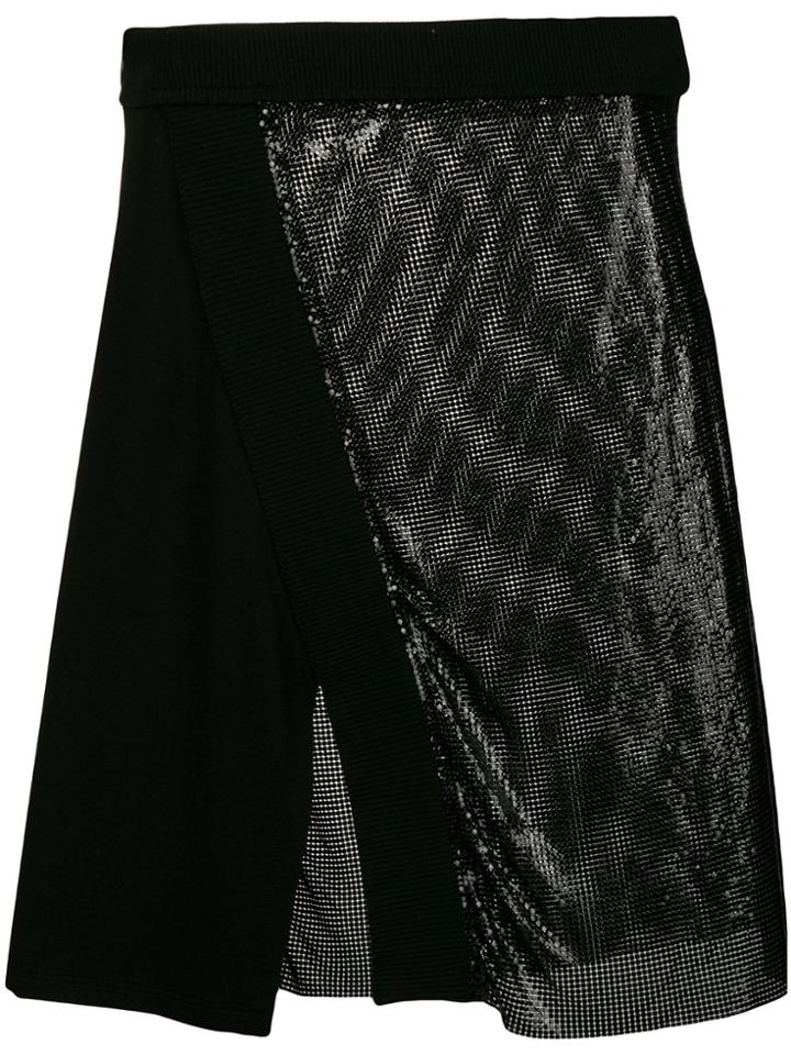 Paco Rabanne Two-tone Metallic Skirt