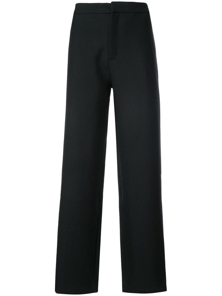 Jacquemus Straight Leg Trousers - Black