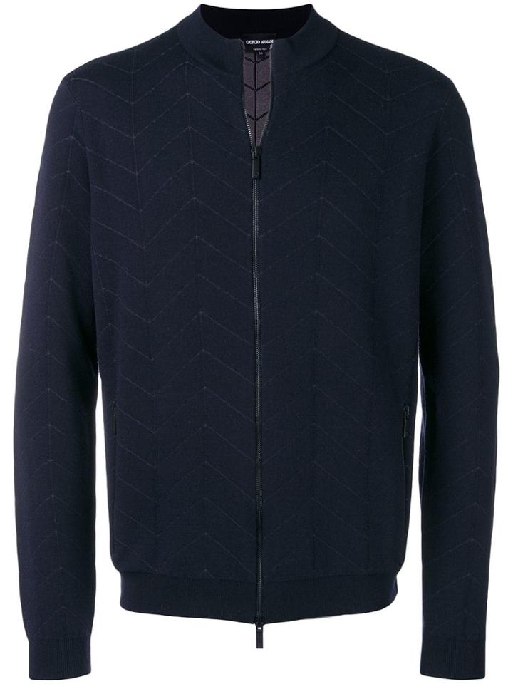 Giorgio Armani Fitted Jacket - Blue