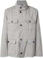 Eleventy Pocket Front Jacket - Grey