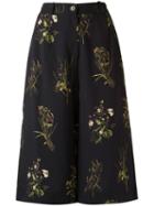 Osklen - Cropped Flared Trousers - Women - Viscose - 38, Black, Viscose