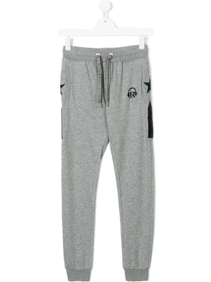 John Richmond Kids Logo Joggers - Grey