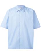 Stella Mccartney Short Sleeved Shirt, Men's, Size: 42, Blue, Cotton