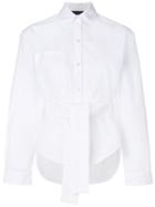 Eudon Choi Tie Waist Shirt - White