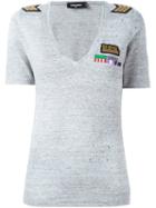 Dsquared2 Military Patch V-neck T-shirt