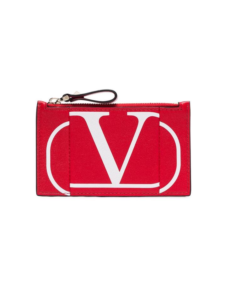 Valentino Valentino Garavani Vlogo Card-holder - Red