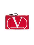 Valentino Valentino Garavani Vlogo Card-holder - Red