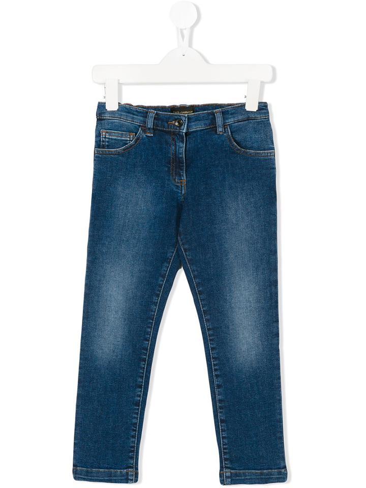 Dolce & Gabbana Kids - Slim-fit Jeans - Kids - Cotton/polyester/spandex/elastane - 12 Yrs, Blue