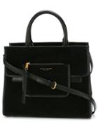 Marc Jacobs Madison Tote, Women's, Black, Calf Suede/leather