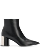 Casadei Mirror Effect Ankle Boots - Black