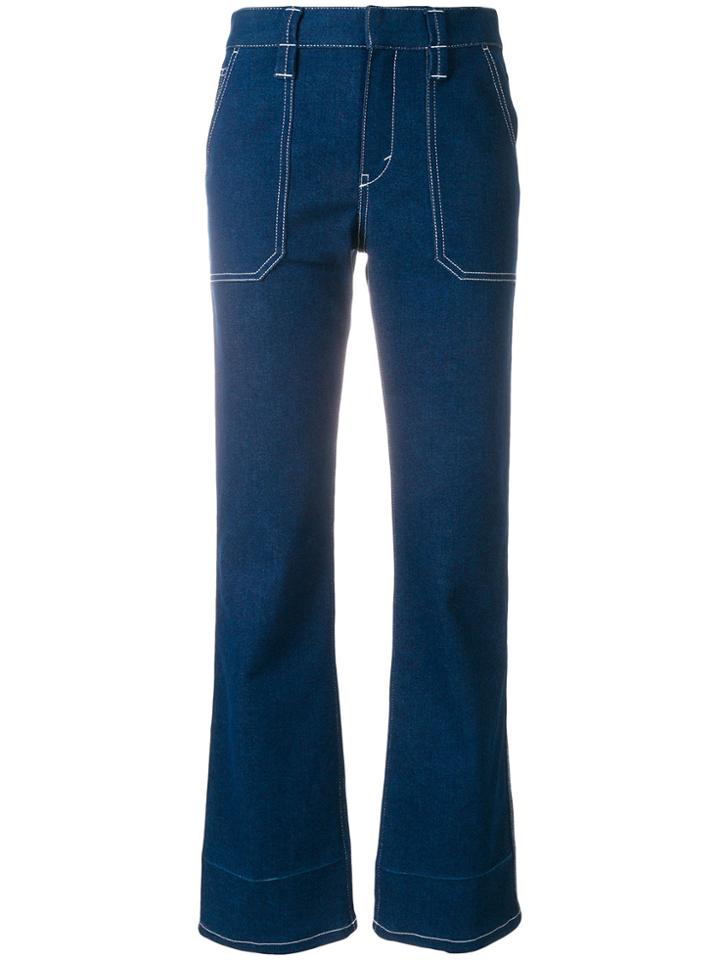 Chloé High-rise Straight-leg Jeans - Blue