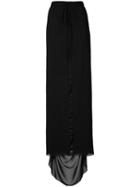 Vera Wang Cutaway Skirt, Women's, Size: 6, Black, Silk