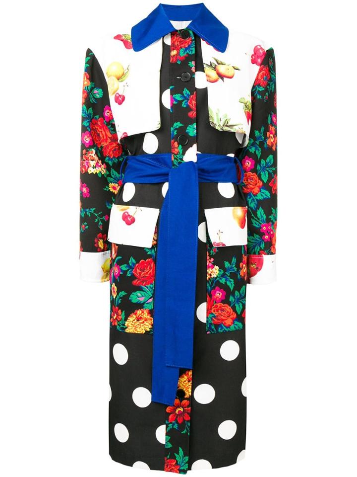 Msgm Multi-pattern Coat - White