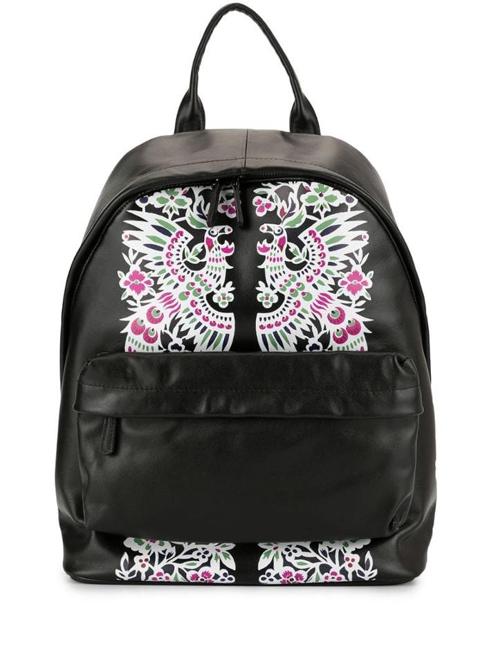 Loveless Bird Print Backpack - Black