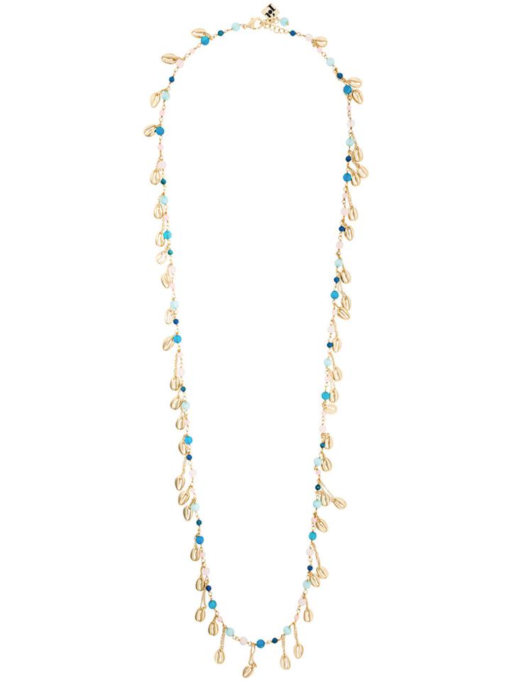 Rosantica Bead Embellished Necklace - Blue
