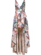 Marchesa Notte Printed High Low Gown, Women's, Size: 8, Acetate