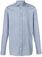 Z Zegna - Patterned Shirt - Men - Cotton - 39, Blue, Cotton