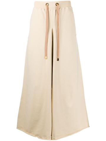 Fumito Ganryu Wide Leg Sweatpants - Neutrals