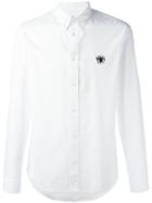 Kenzo Eye Button Down Shirt, Men's, Size: 39, White, Cotton