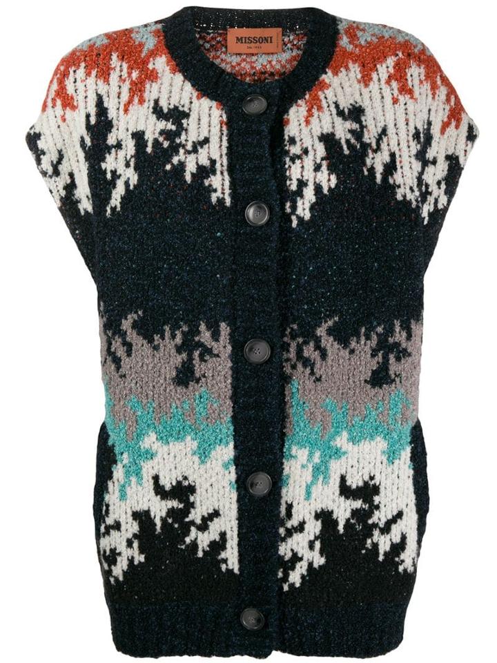 Missoni Chunky Knit Cardigan - Blue