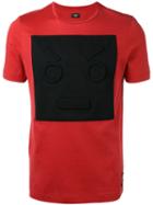 Fendi Box Face T-shirt, Men's, Size: 52, Red, Cotton
