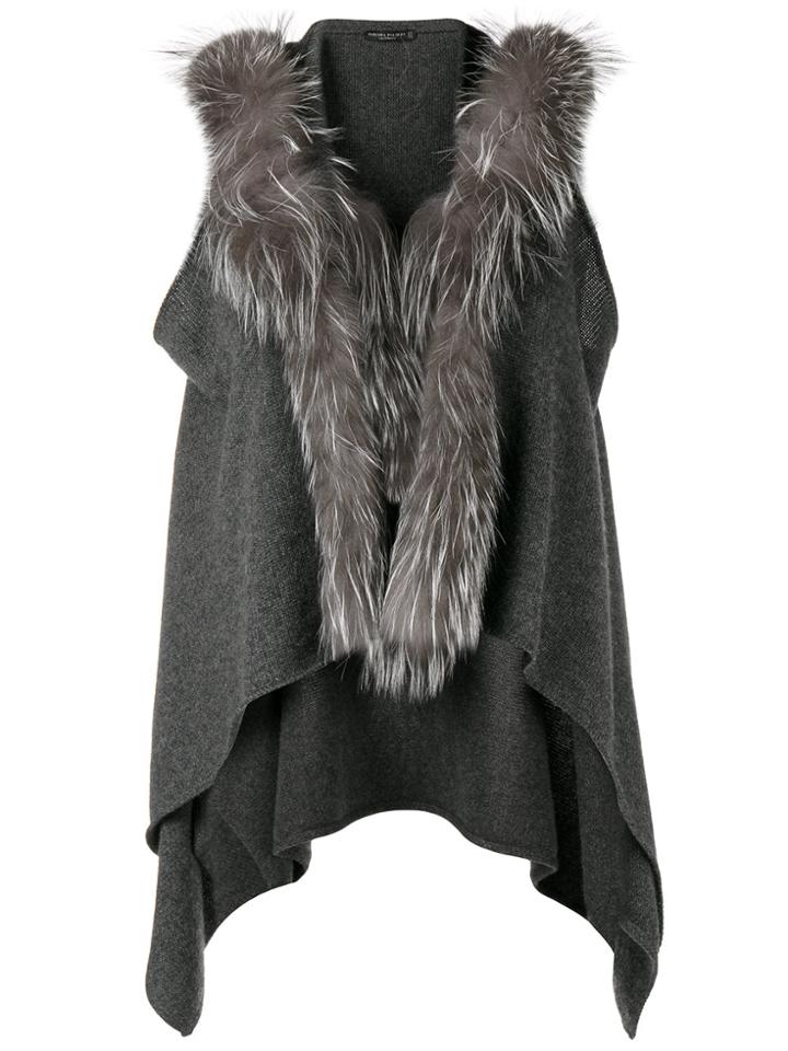 Fabiana Filippi Fur Knitted Vest - Grey