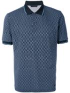Prada Star Print Polo Shirt, Men's, Size: Large, Black, Cotton
