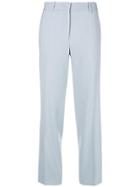Jil Sander Cropped Straight-leg Trousers - Blue
