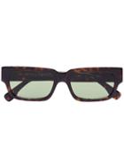 Retrosuperfuture Roma Tortoiseshell-effect Sunglasses - Brown