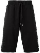 Mcq Alexander Mcqueen Drawstring Printed Bermuda Shorts, Men's, Size: Medium, Black, Cotton