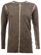 Isaac Sellam Experience Contrast Seam T-shirt, Men's, Size: Xl, Grey, Cotton/spandex/elastane