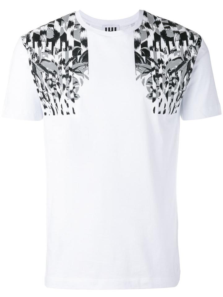 Les Hommes Urban Botanical Print T-shirt, Men's, Size: Small, White, Cotton